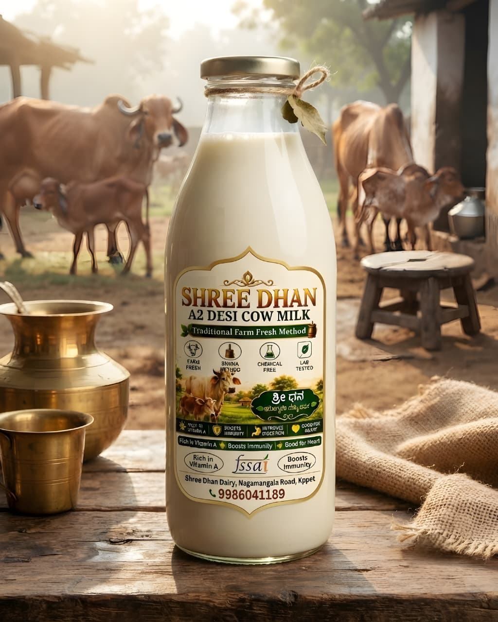 Shree Dhan A2 Desi Cow Milk